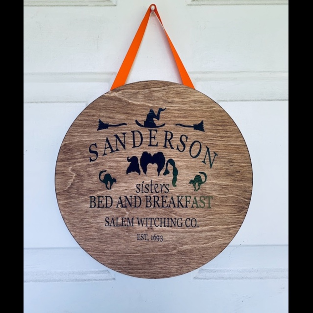 Hocus Pocus Sanderson Sisters door hanger